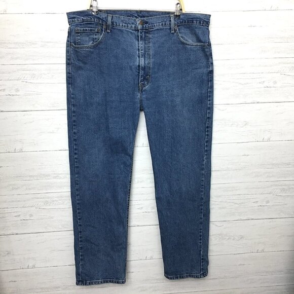 Levi's 505 Men's Straight Leg Jeans Medium Wash size 42 x 32 - Picture 2 of 11